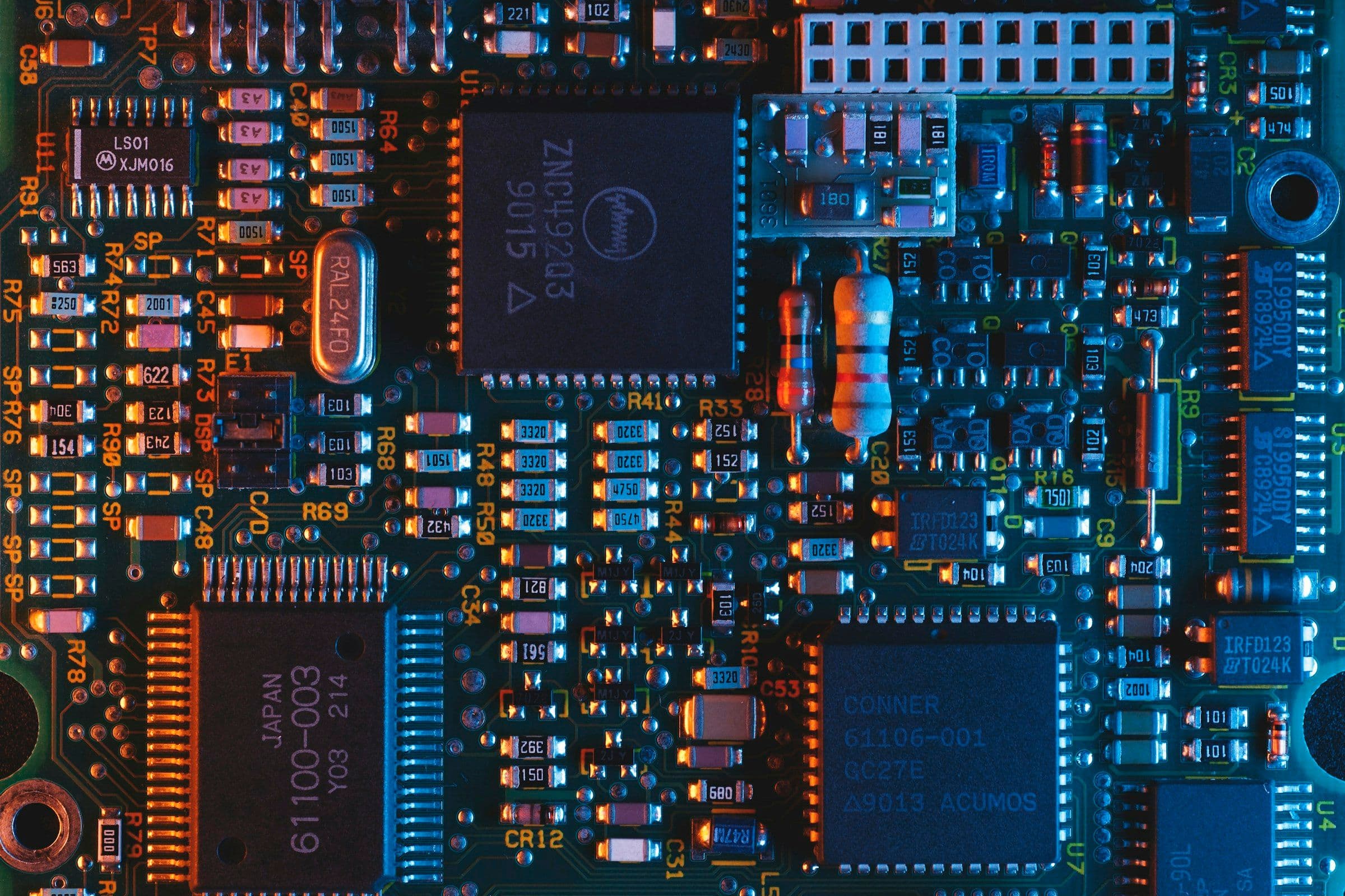Blue circuit board