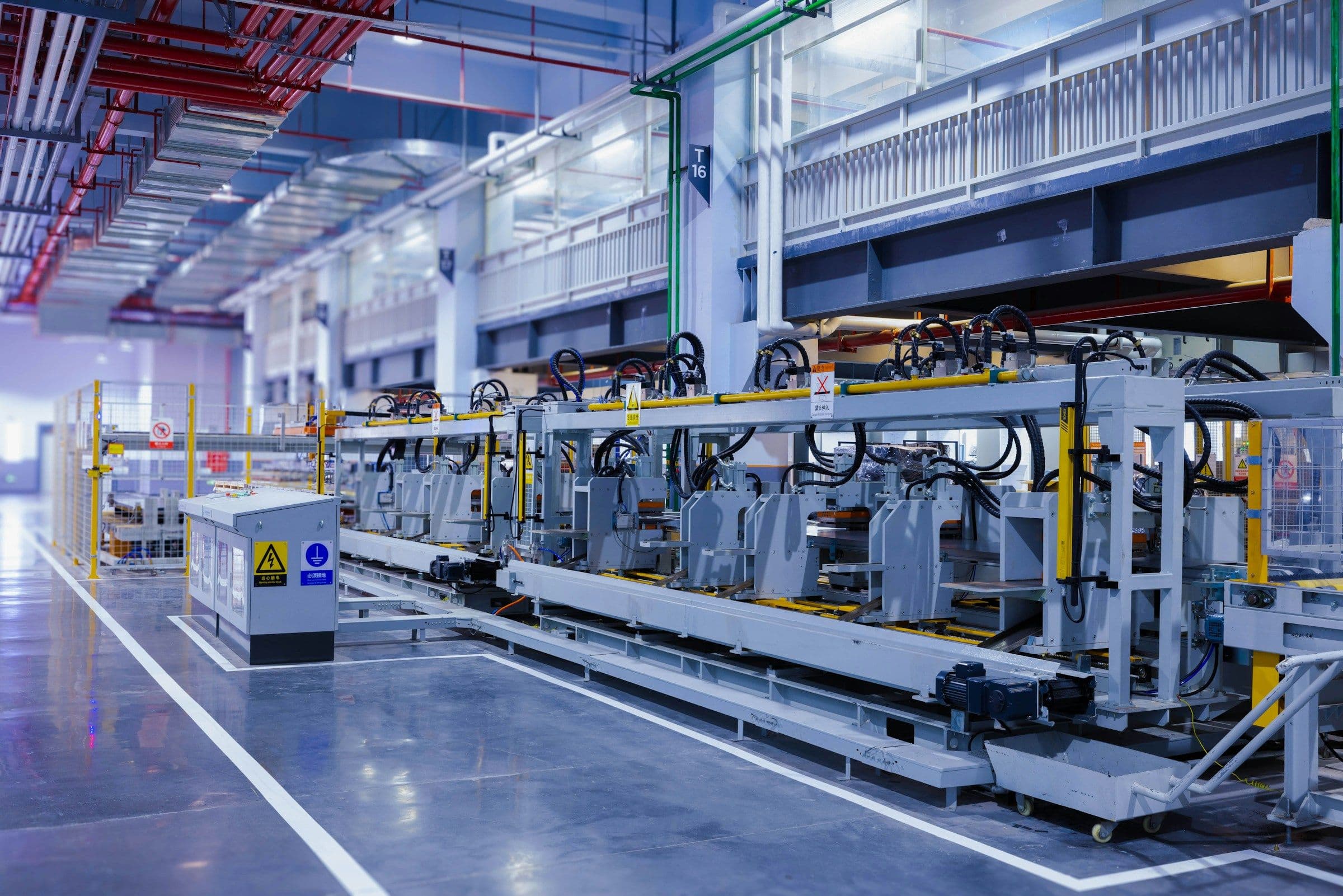 Industrial machinery on a production floor